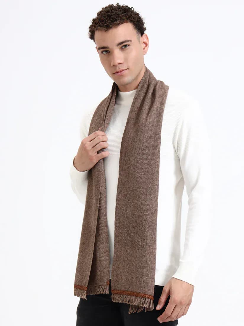  Harris Brown Fringe Scarf