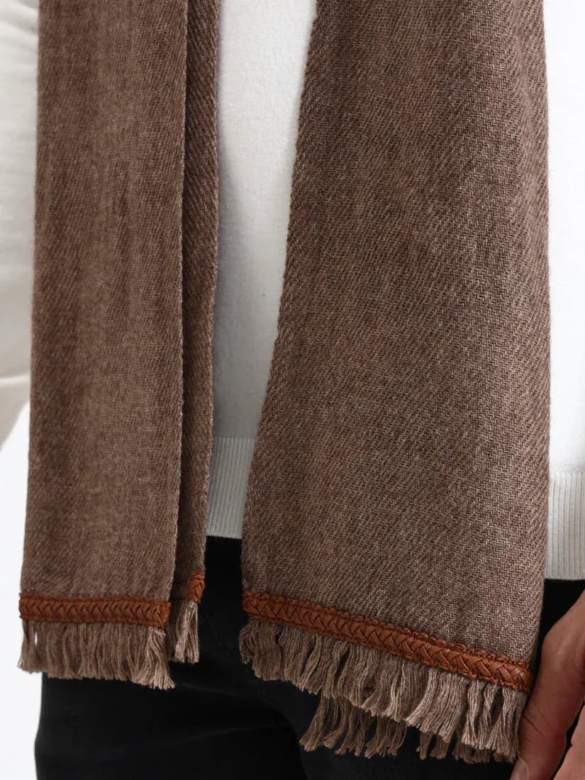  Harris Brown Fringe Scarf