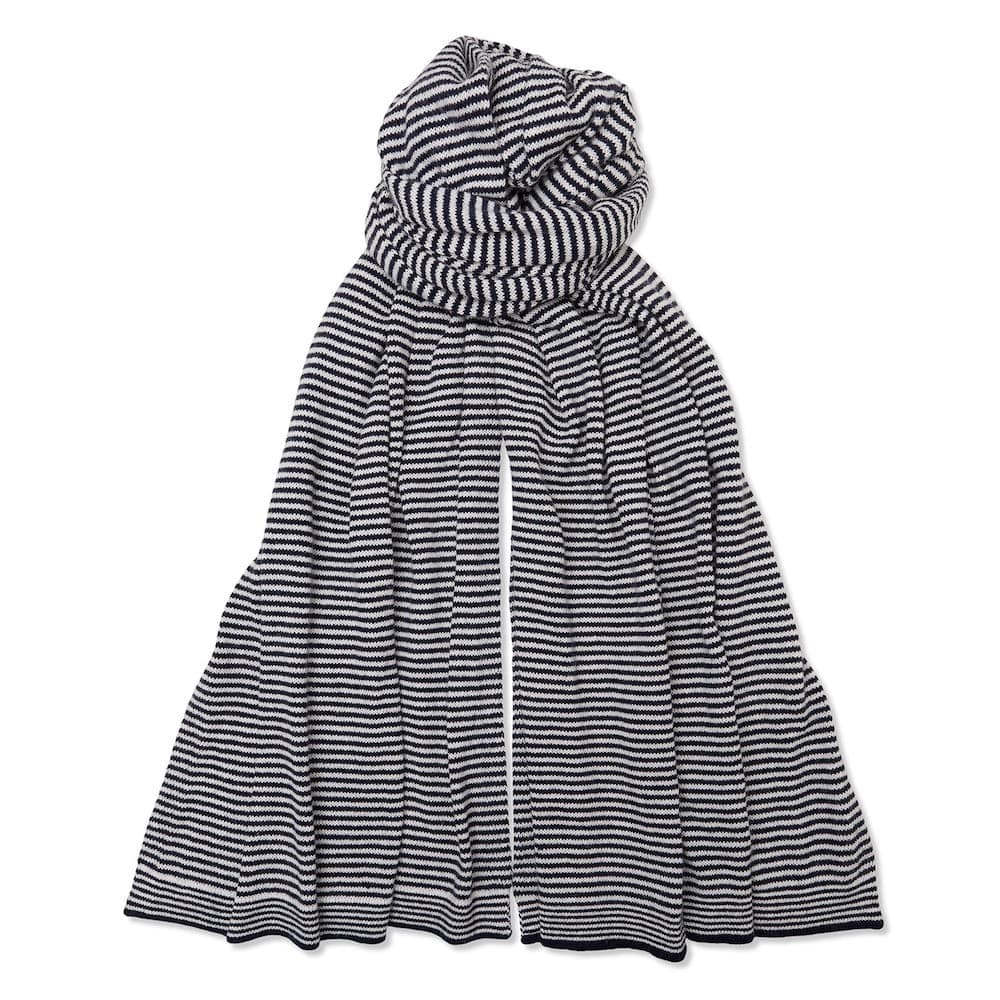 Cashmere Fine Stripe Scarf