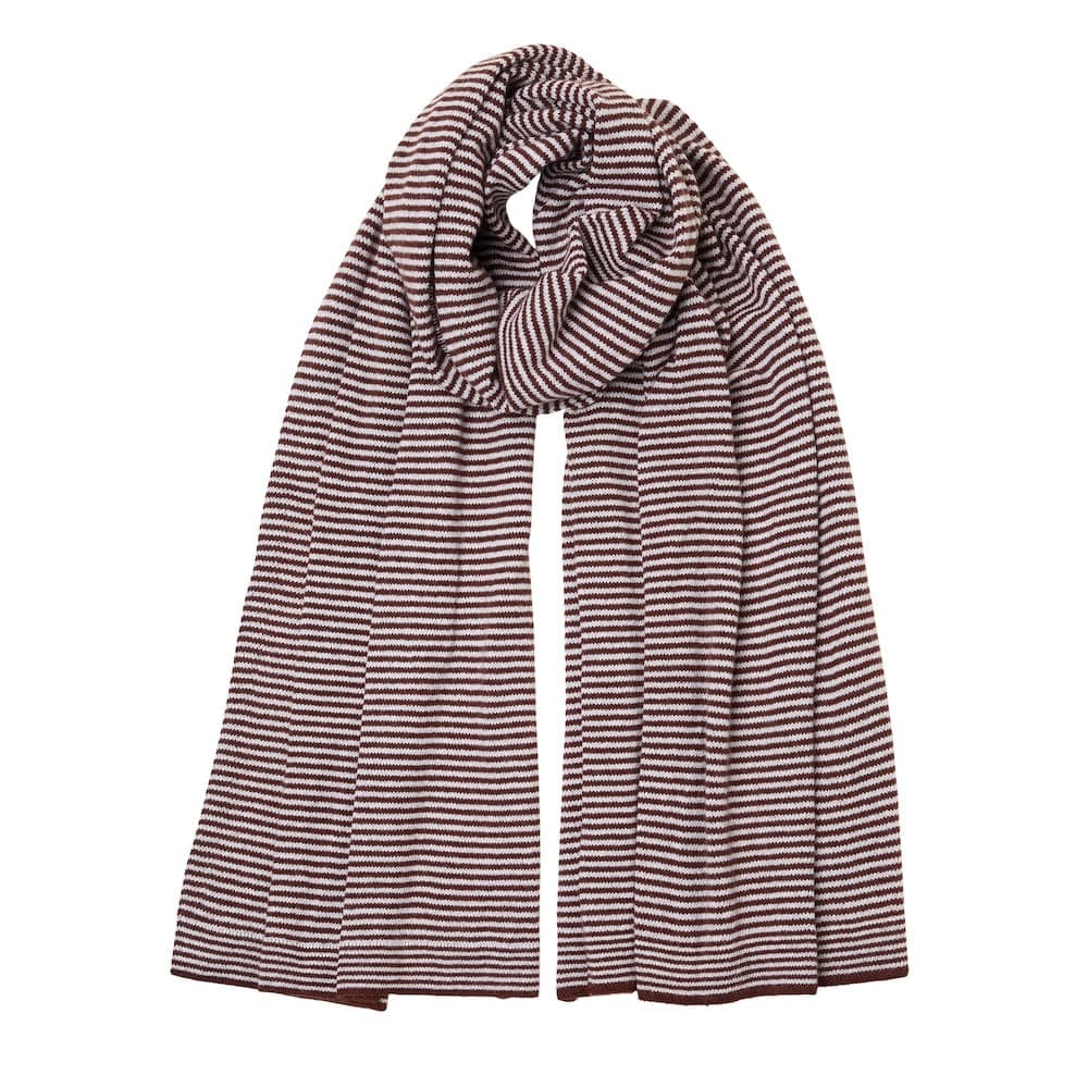 Cashmere Fine Stripe Scarf