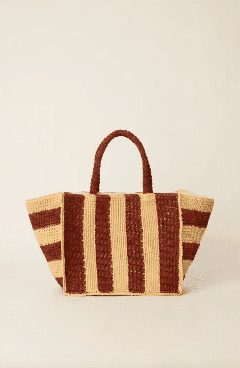 Serena Large Striped Tote
