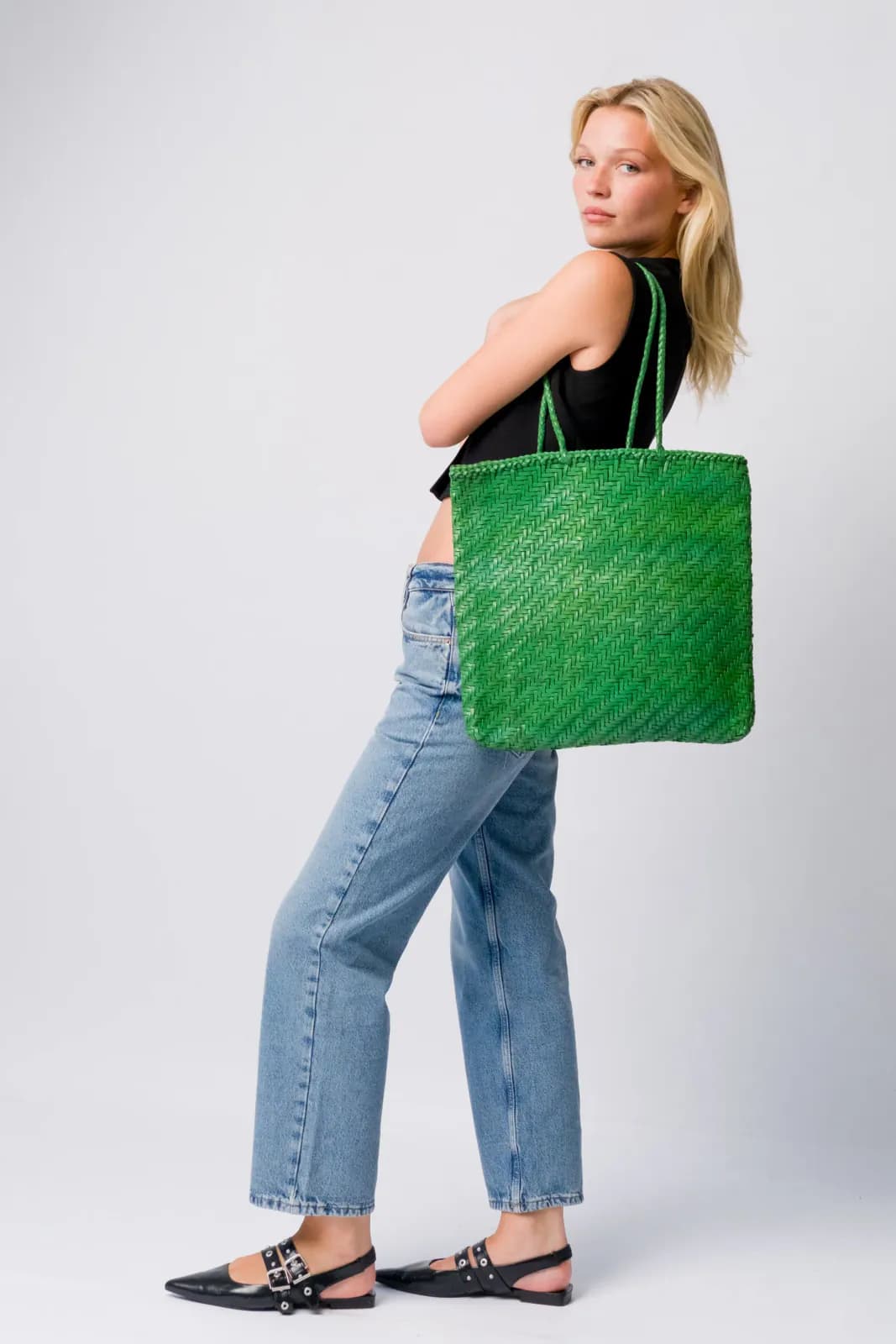Large Woven Tote Bag
