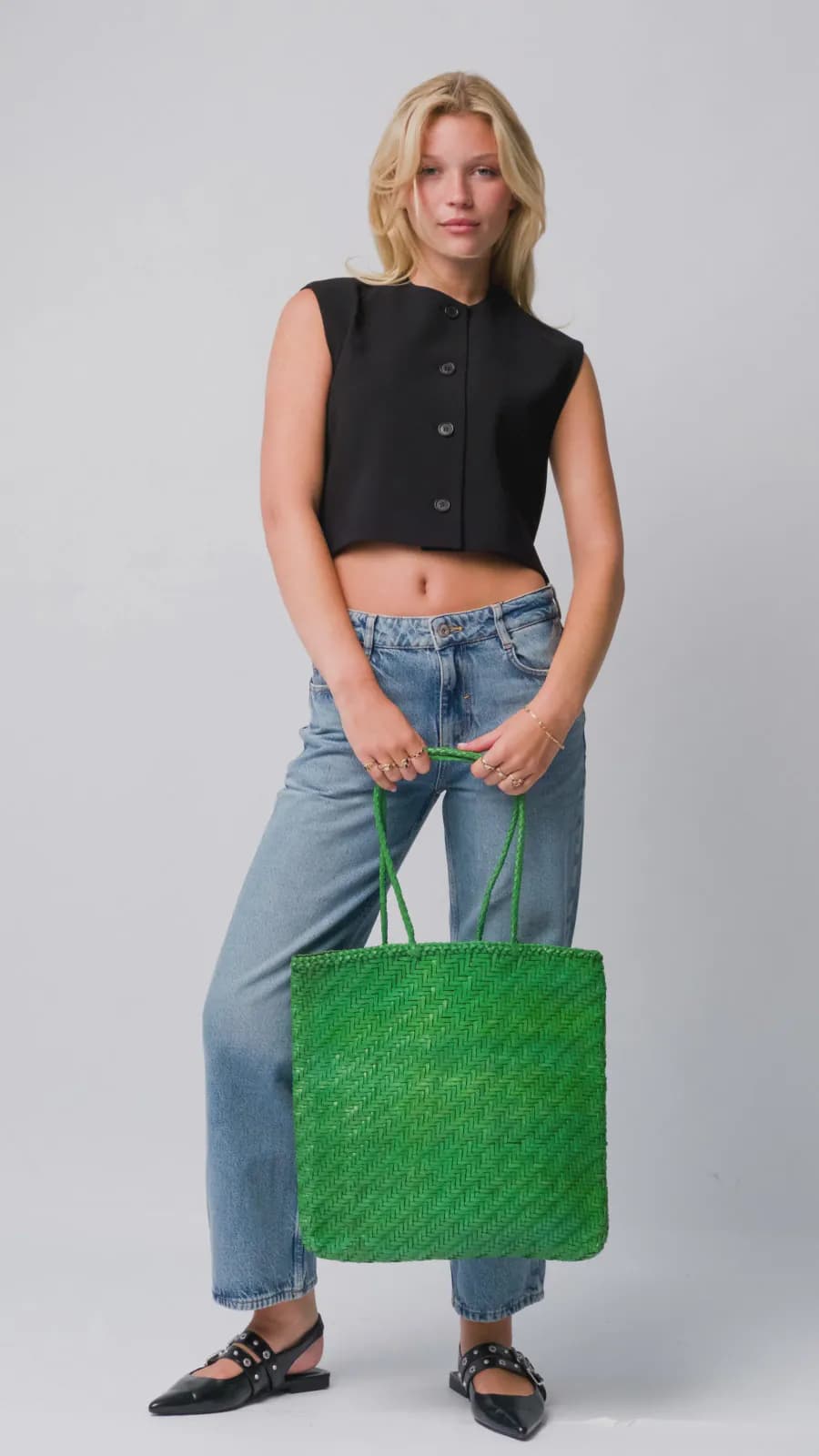 Large Woven Tote Bag