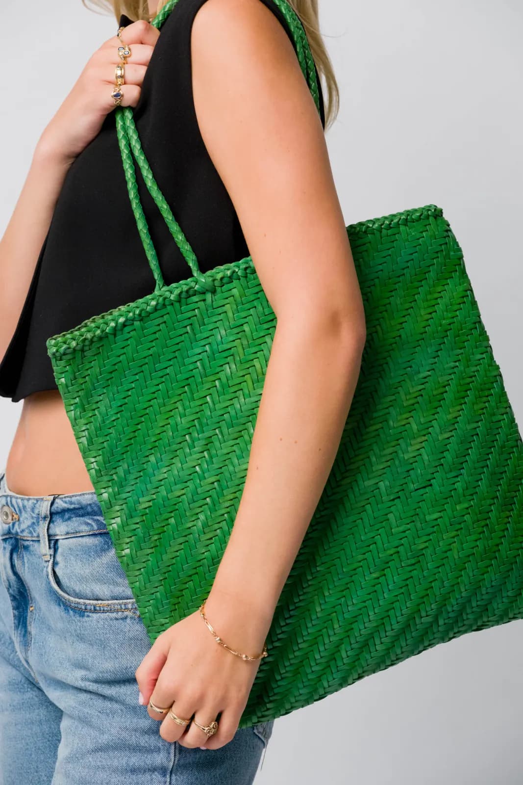 Large Woven Tote Bag