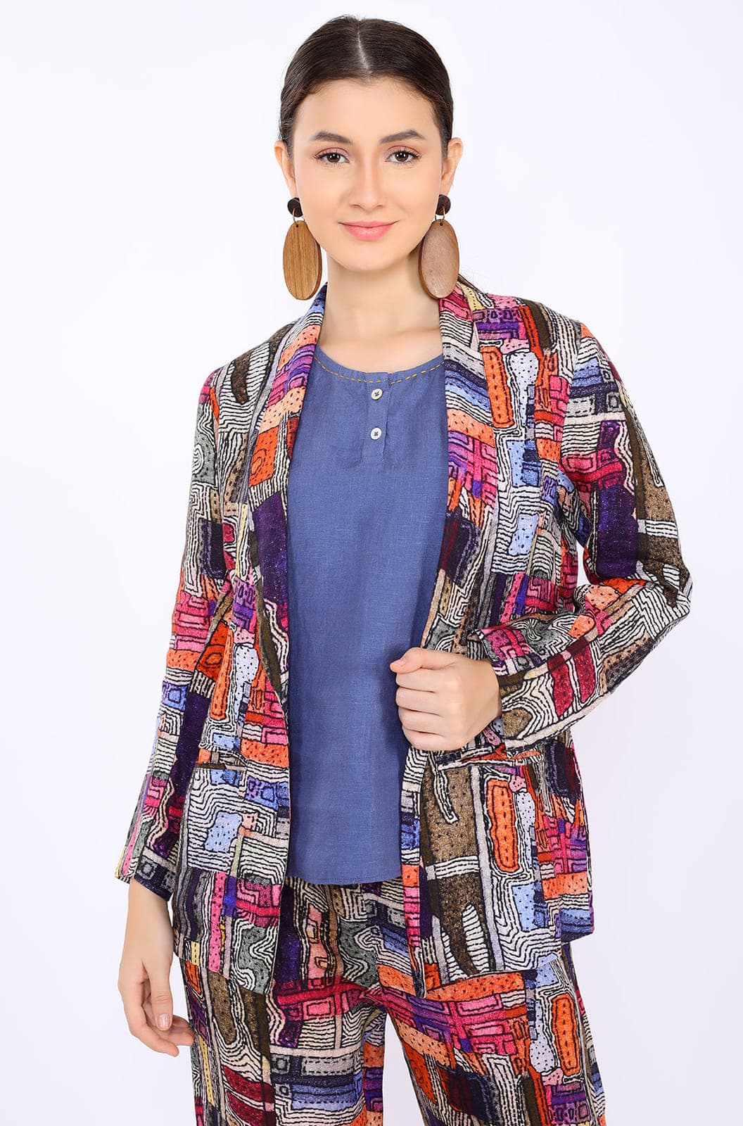 Tokyo Print Blazer Set