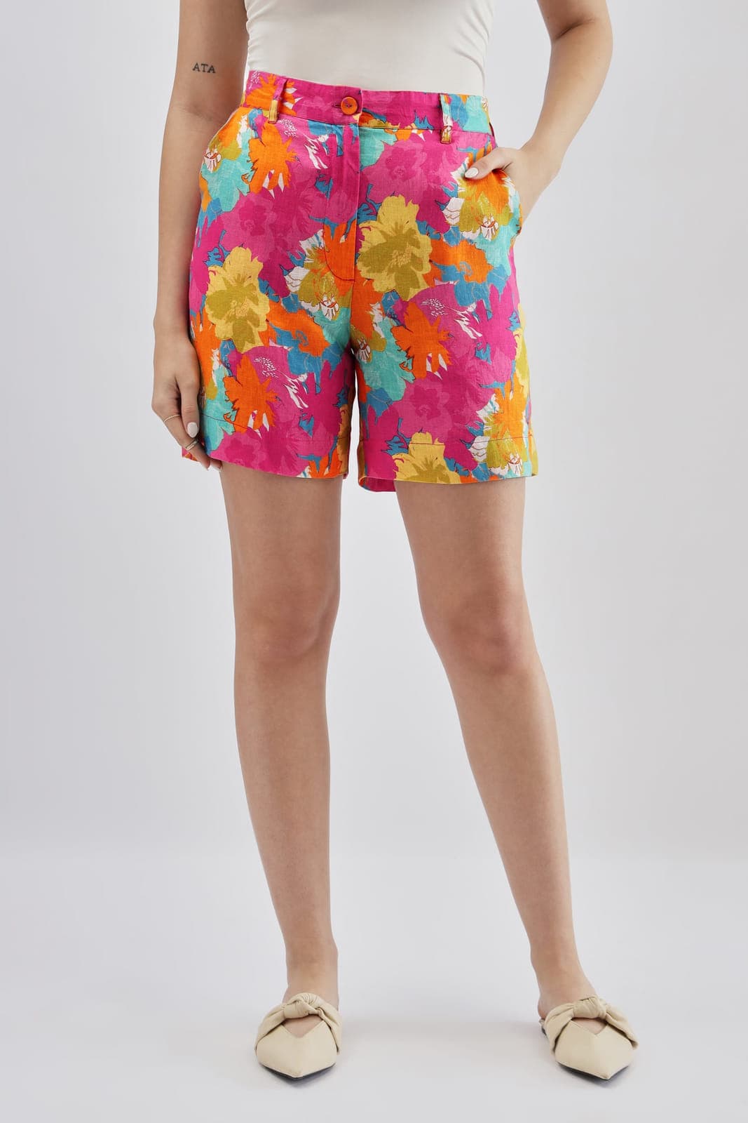 Multi Print Shorts