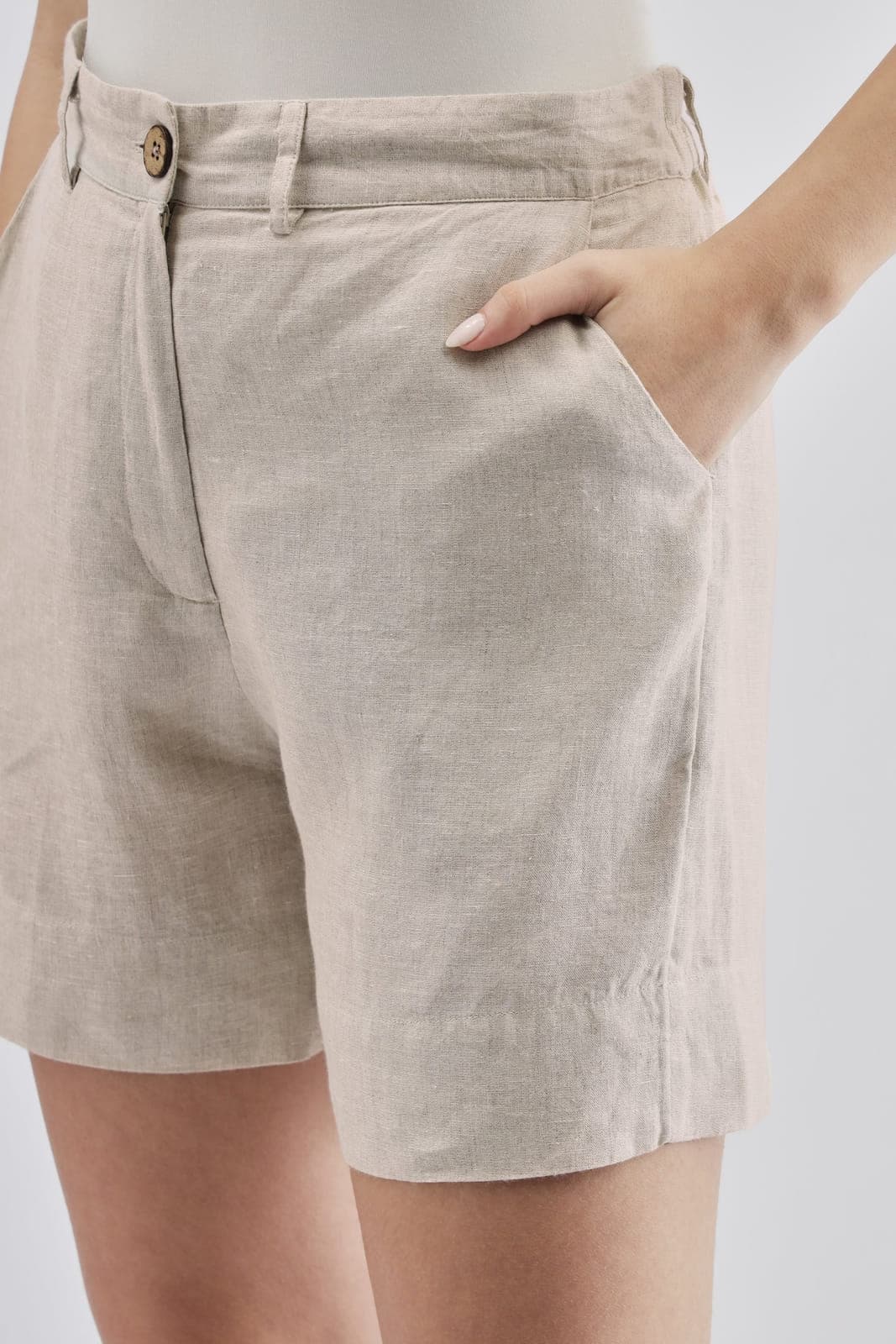 Beige Shorts