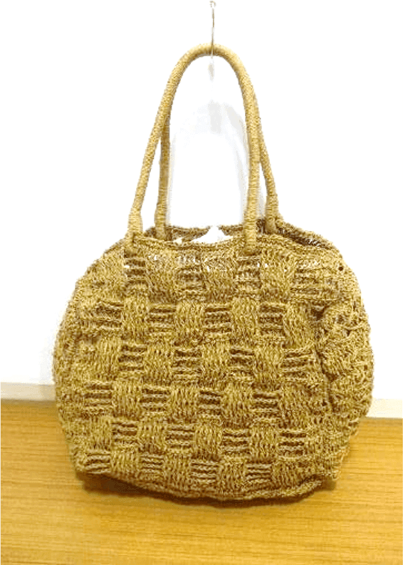 Golden Weave Jute Tote