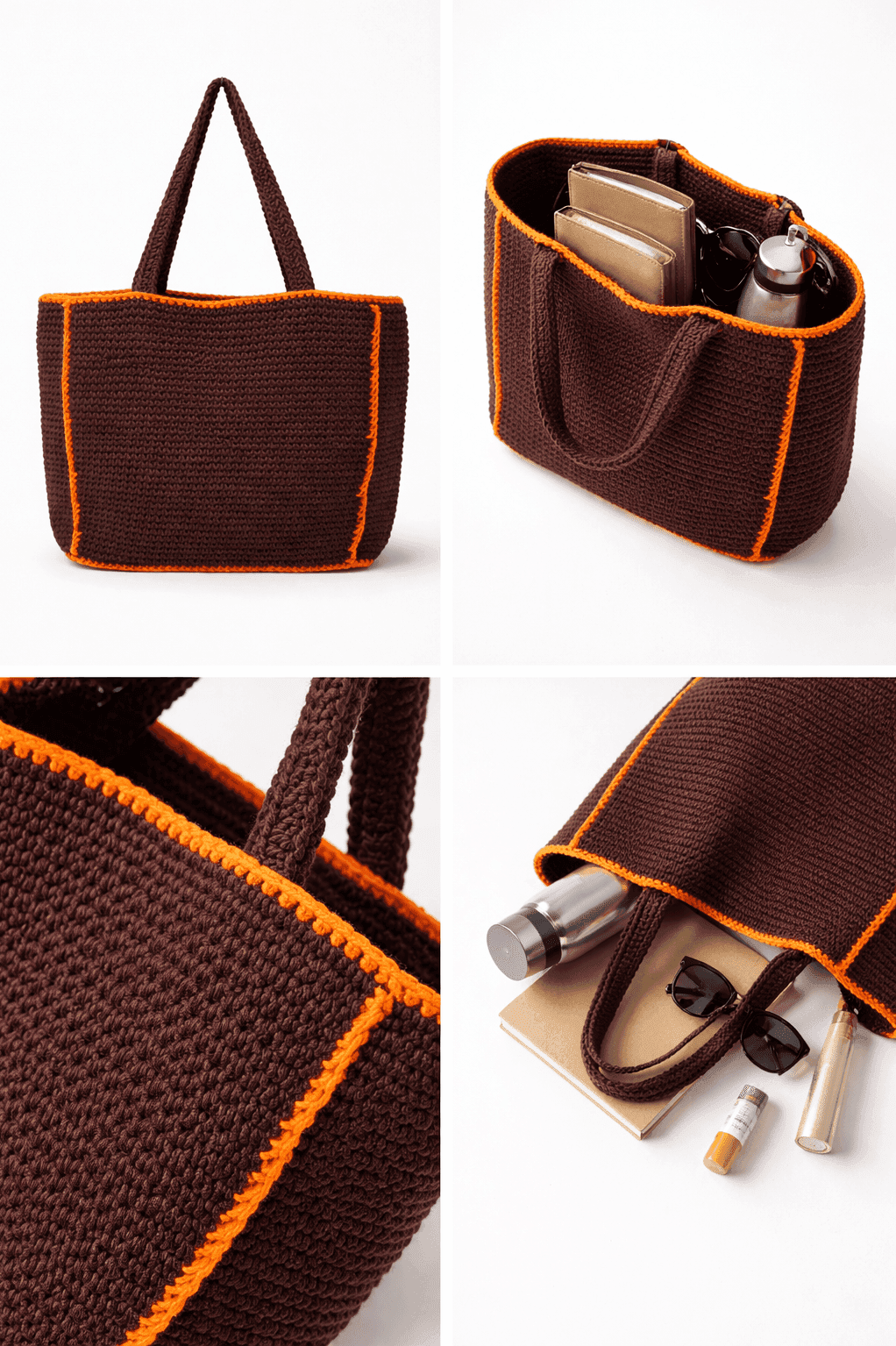 Ember Edge Crochet Tote