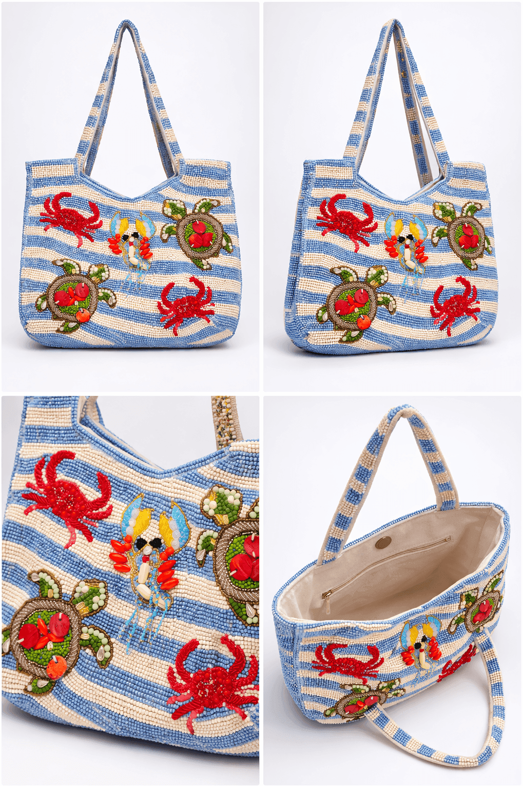 Ocean Treasure Beaded Tote