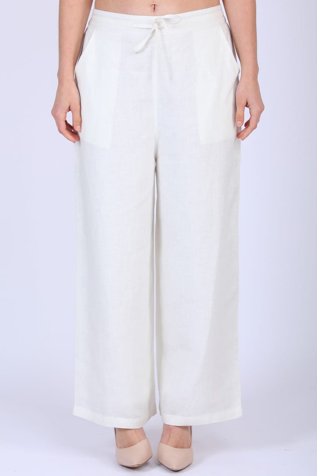 Ivory Drawstring Lounge Pants
