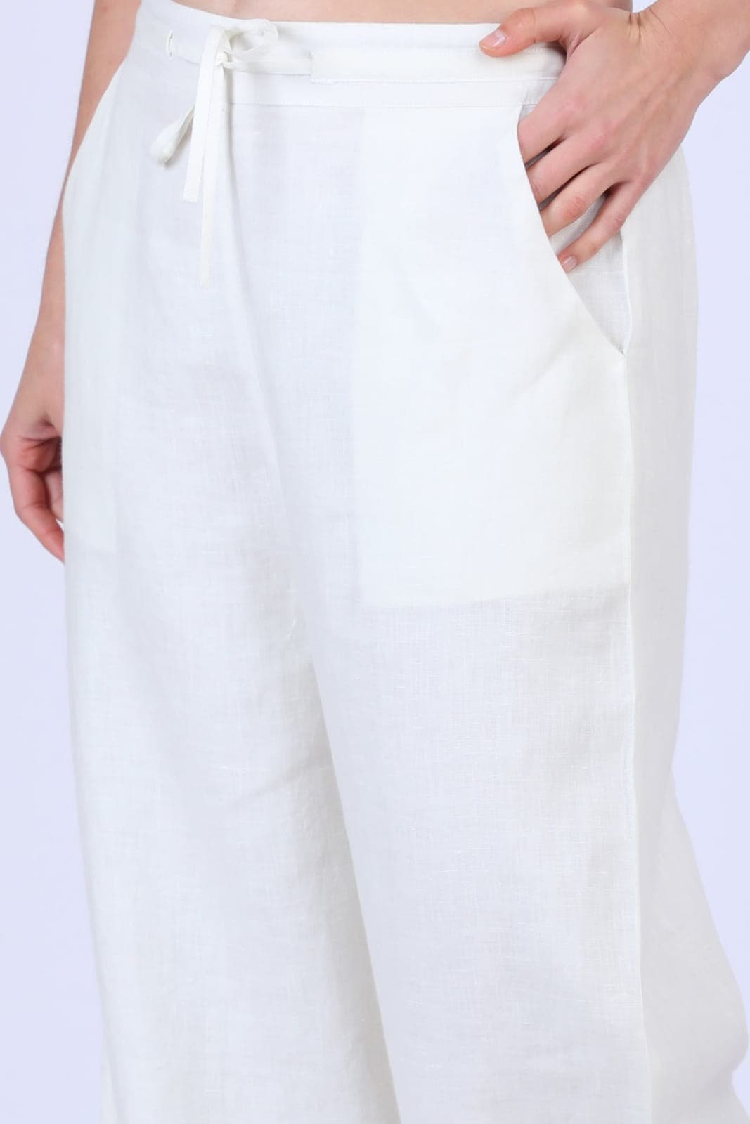 Ivory Drawstring Lounge Pants