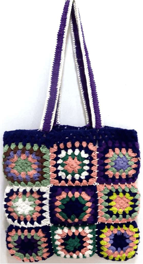 Royal Patchwork Bloom Tote