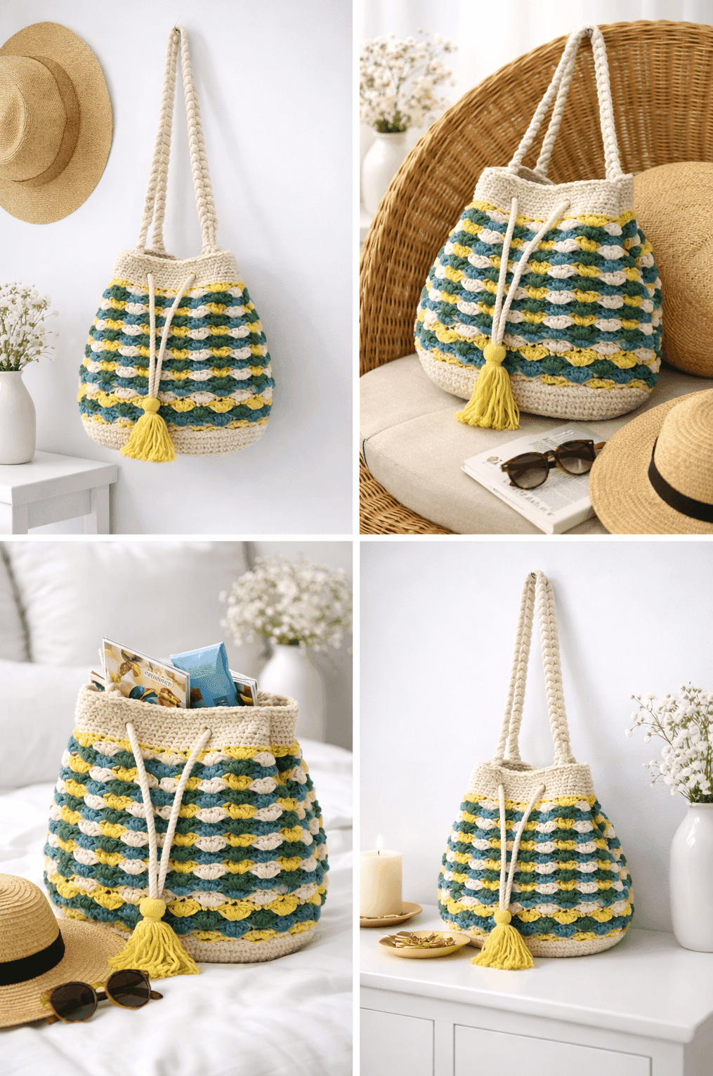 Meadow Wave Bucket Bag