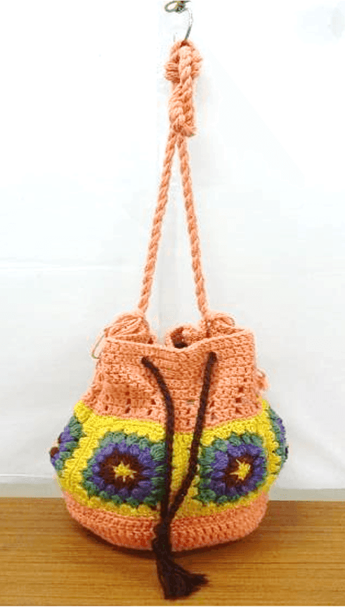 Peach Meadow Bucket Bag