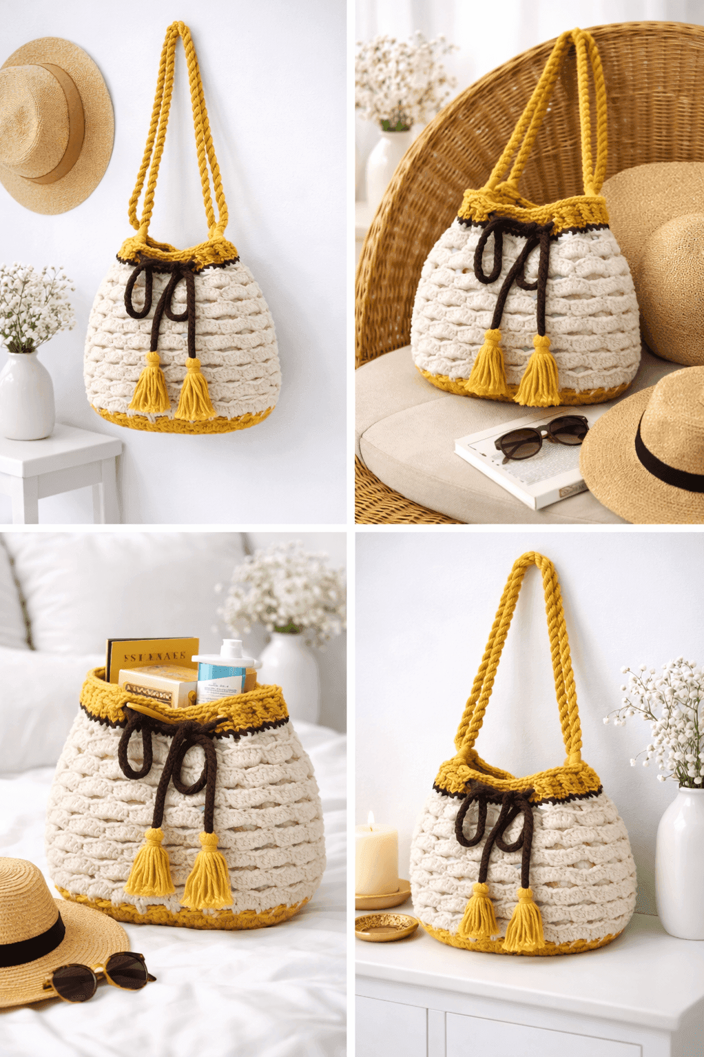 Golden Dune Bucket Bag