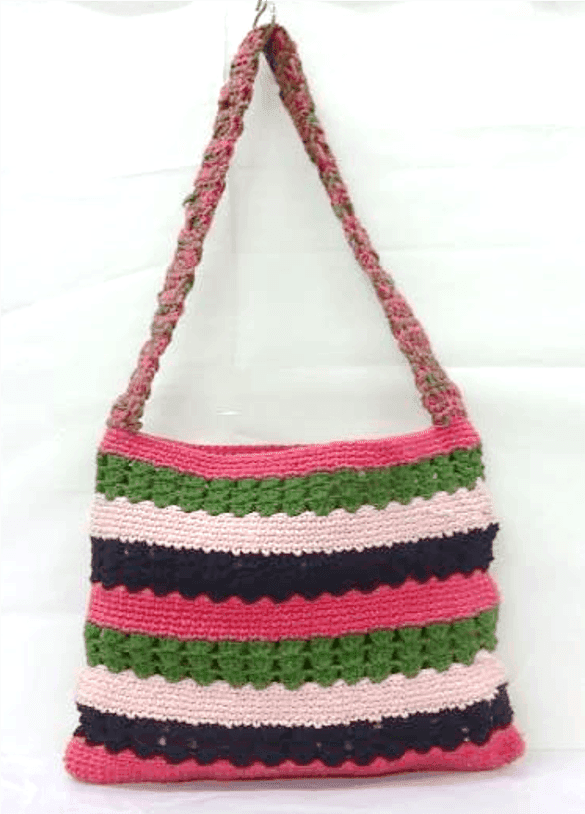 Riviera Stripe Shoulder Tote