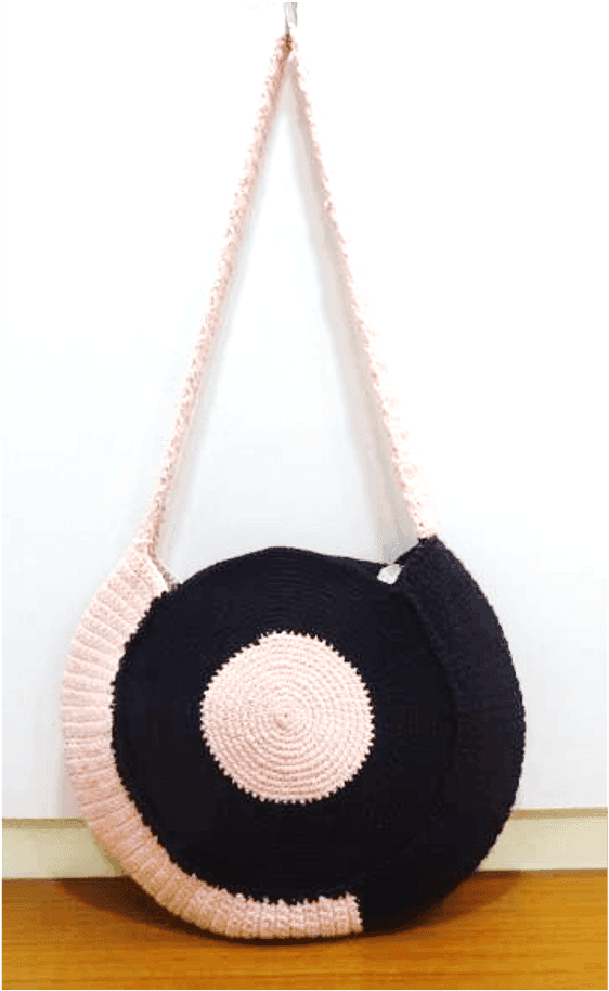 Midnight Blush Round Bag