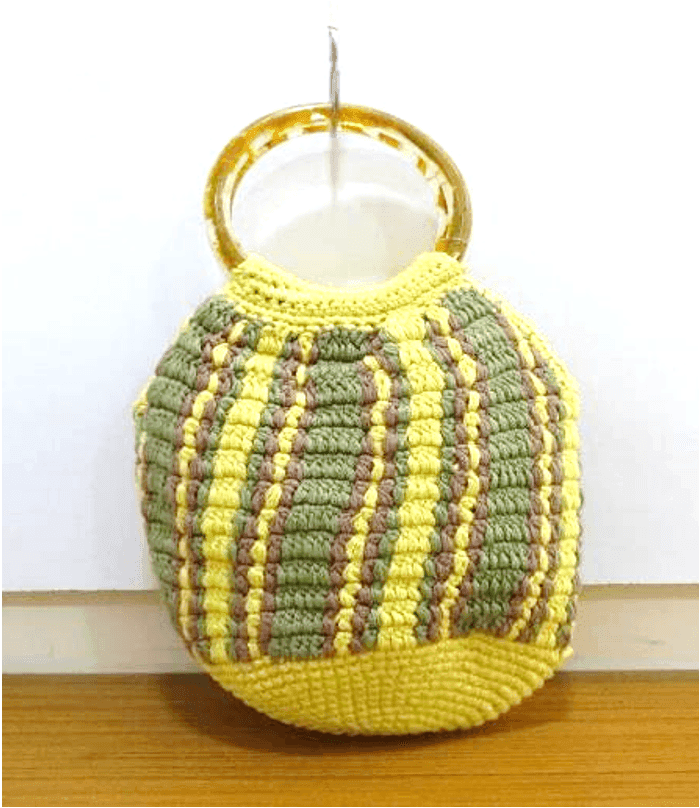 Amber Grove Crochet Ring Bag