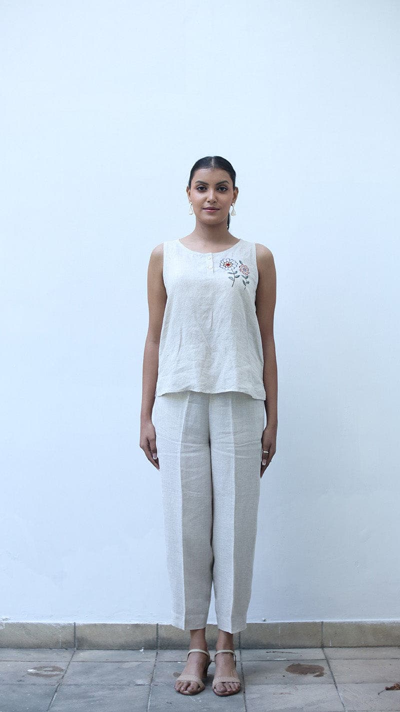 Embroidered Lounge Top