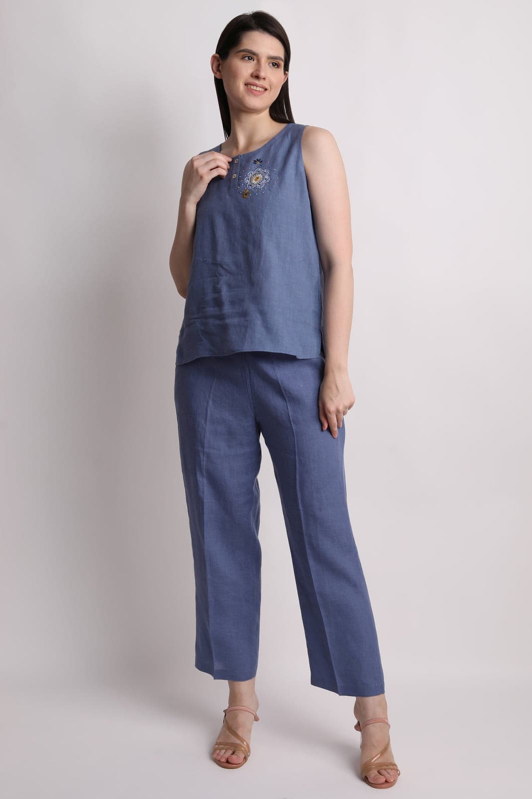 Embroidered Lounge Top