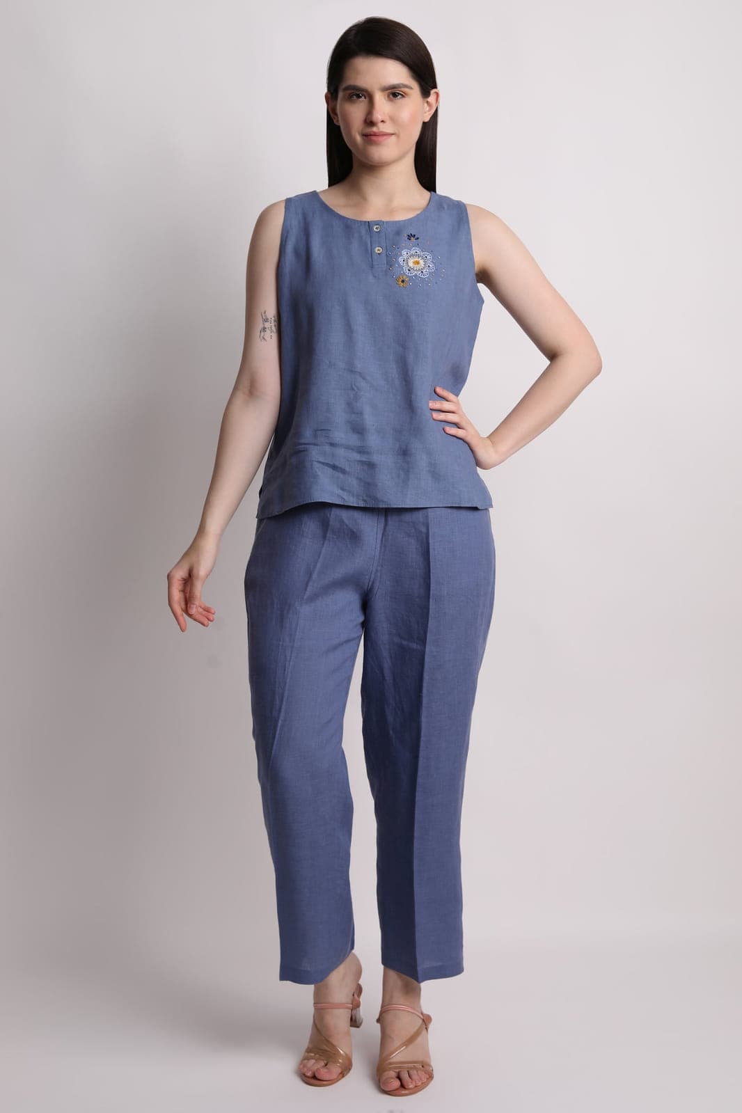 Embroidered Lounge Top