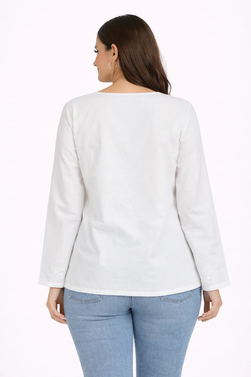 Ivory Blossom Cotton Top