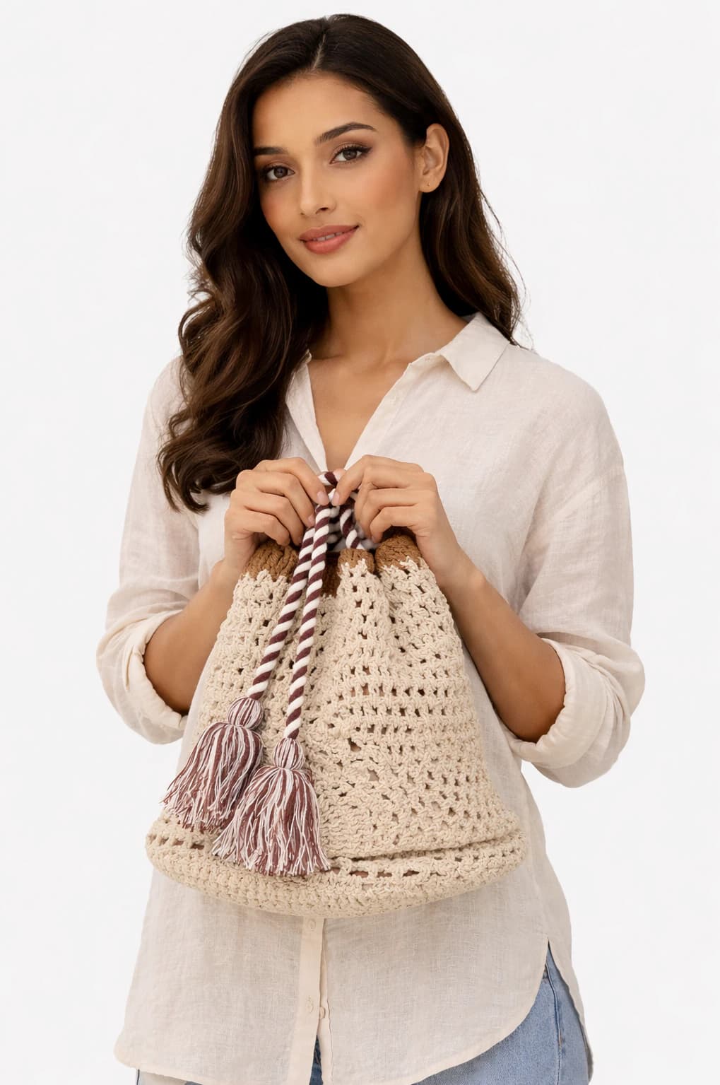 Marbella Crochet Bucket Bag