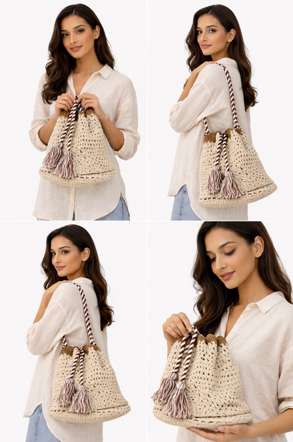 Marbella Crochet Bucket Bag