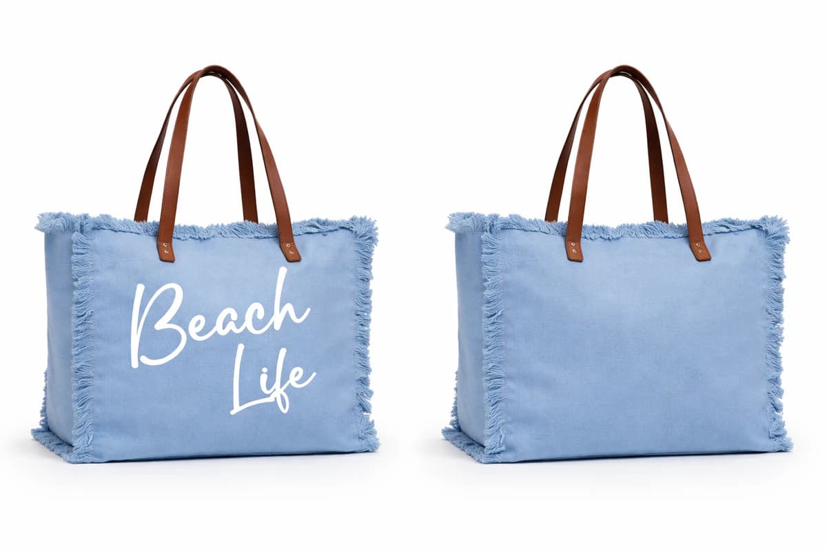 Coastal Breeze Canvas Tote