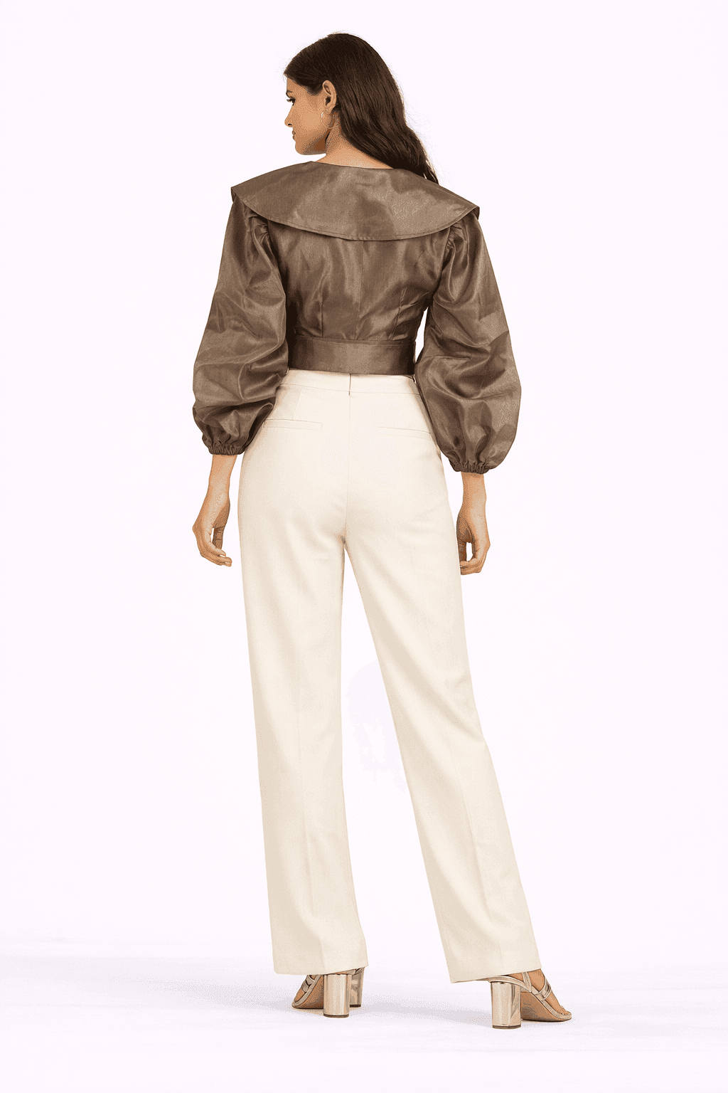Aura Luxe Cropped Statement Top