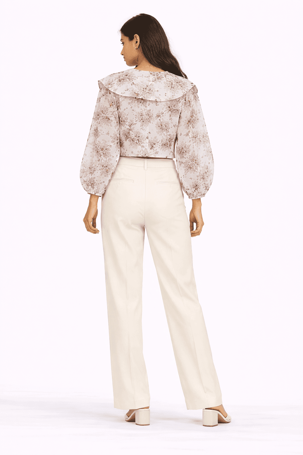 Bloom Veil Cropped Statement Top
