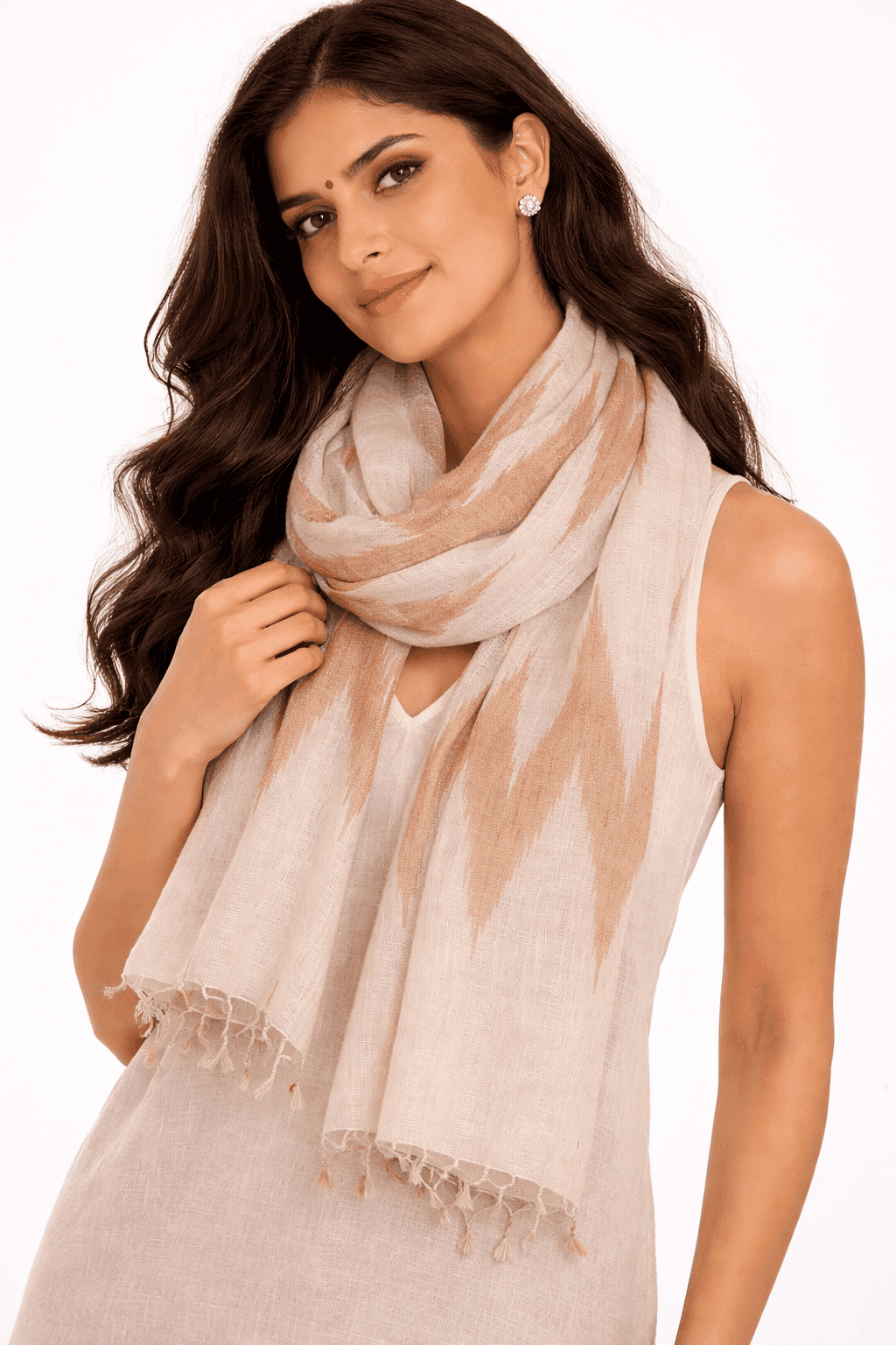 Sand Dune Linen Scarf