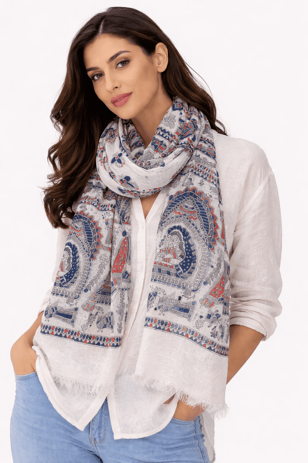 Anaya Folk Narrative Scarf