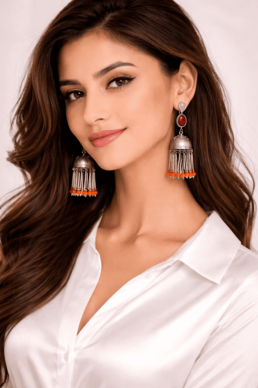 Scarlet Dome Jhumka