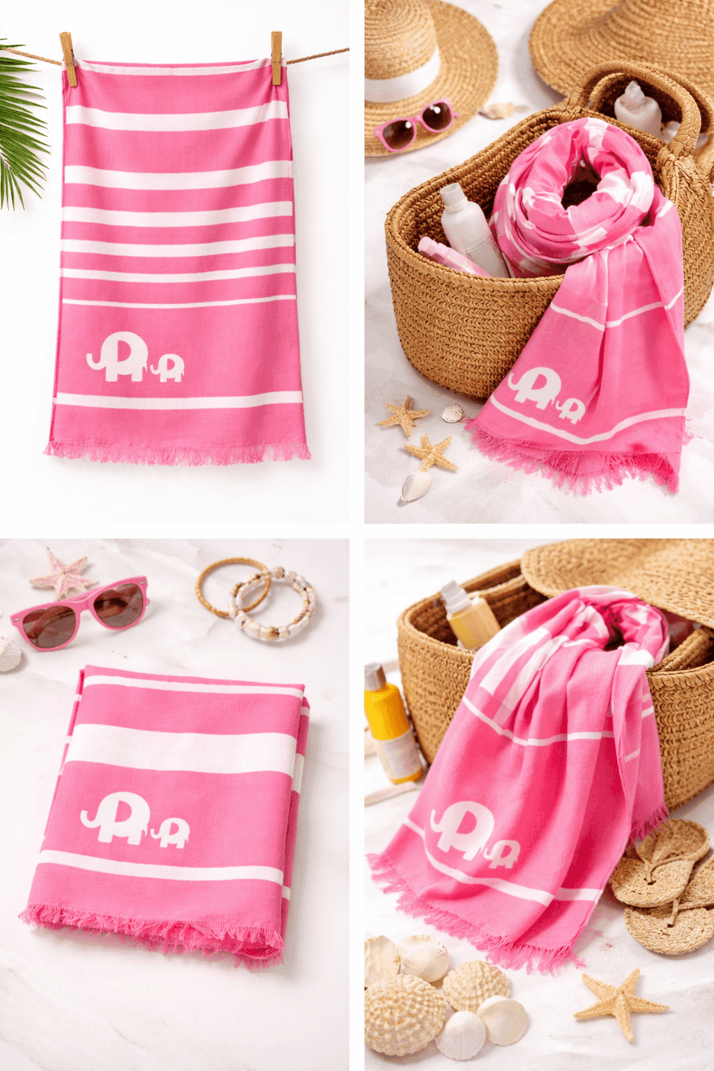 Blush Elephant Pareo