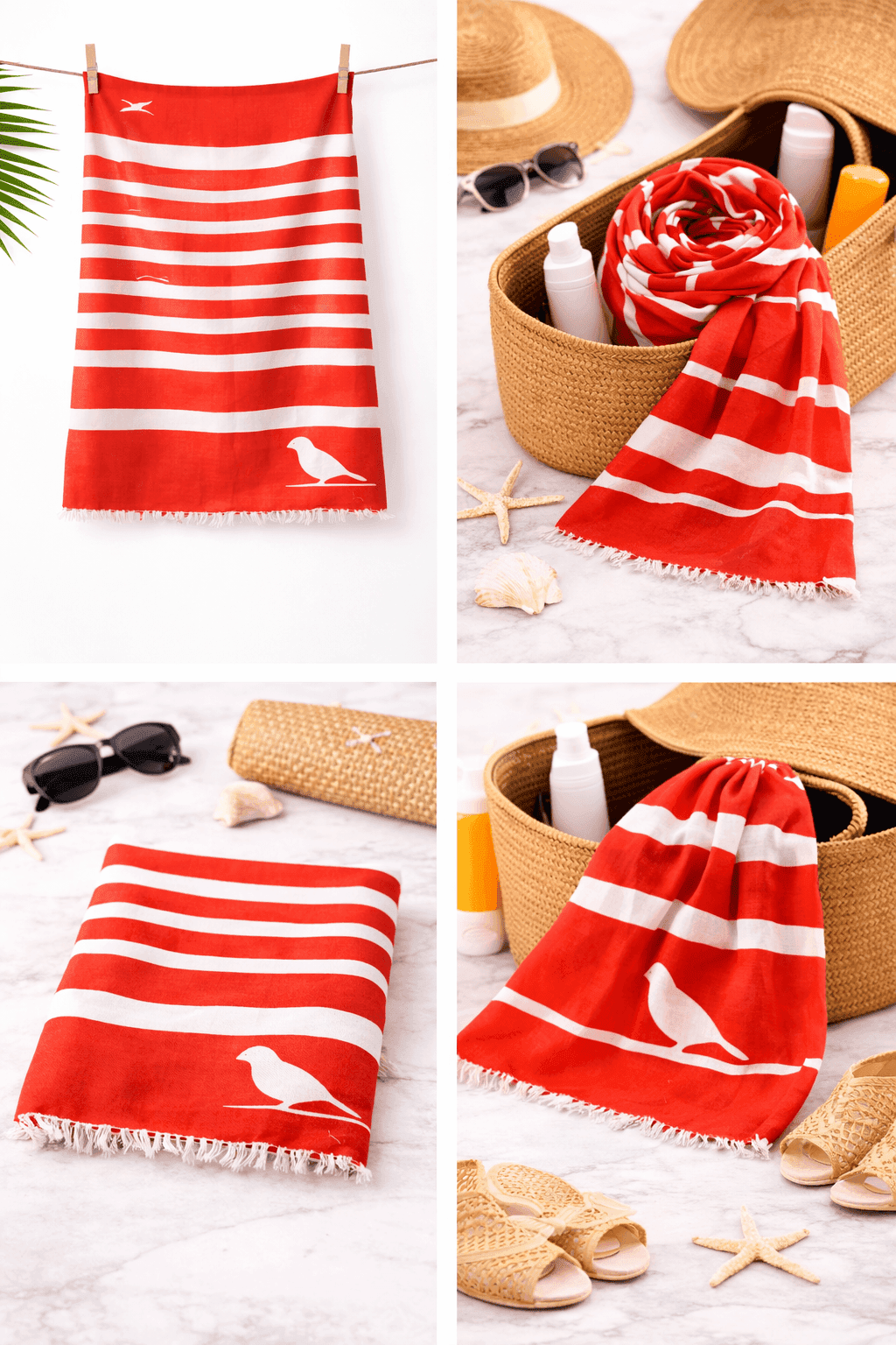 Riviera Red Bird Pareo