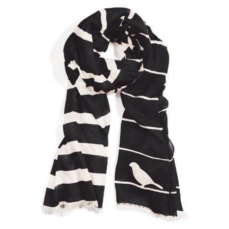 Noir Bird Stripe Pareo