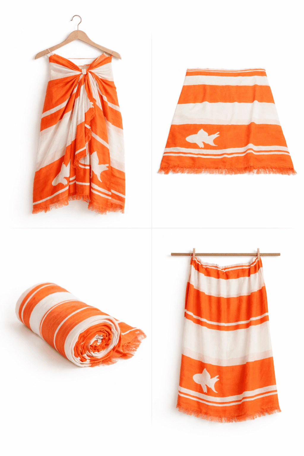 Coastal Goldfish Stripe Pareo