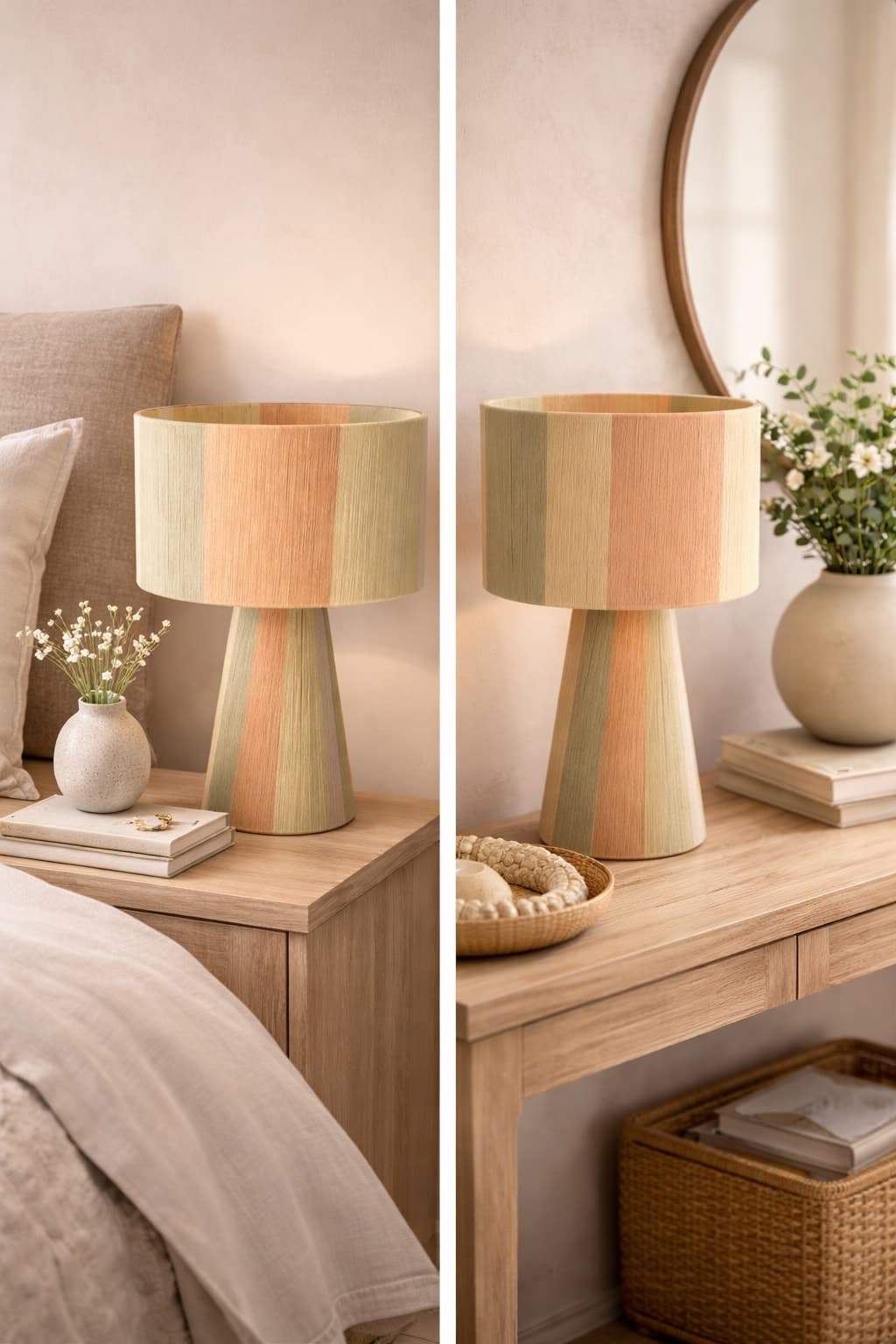 Pastel Loom Table Lamp