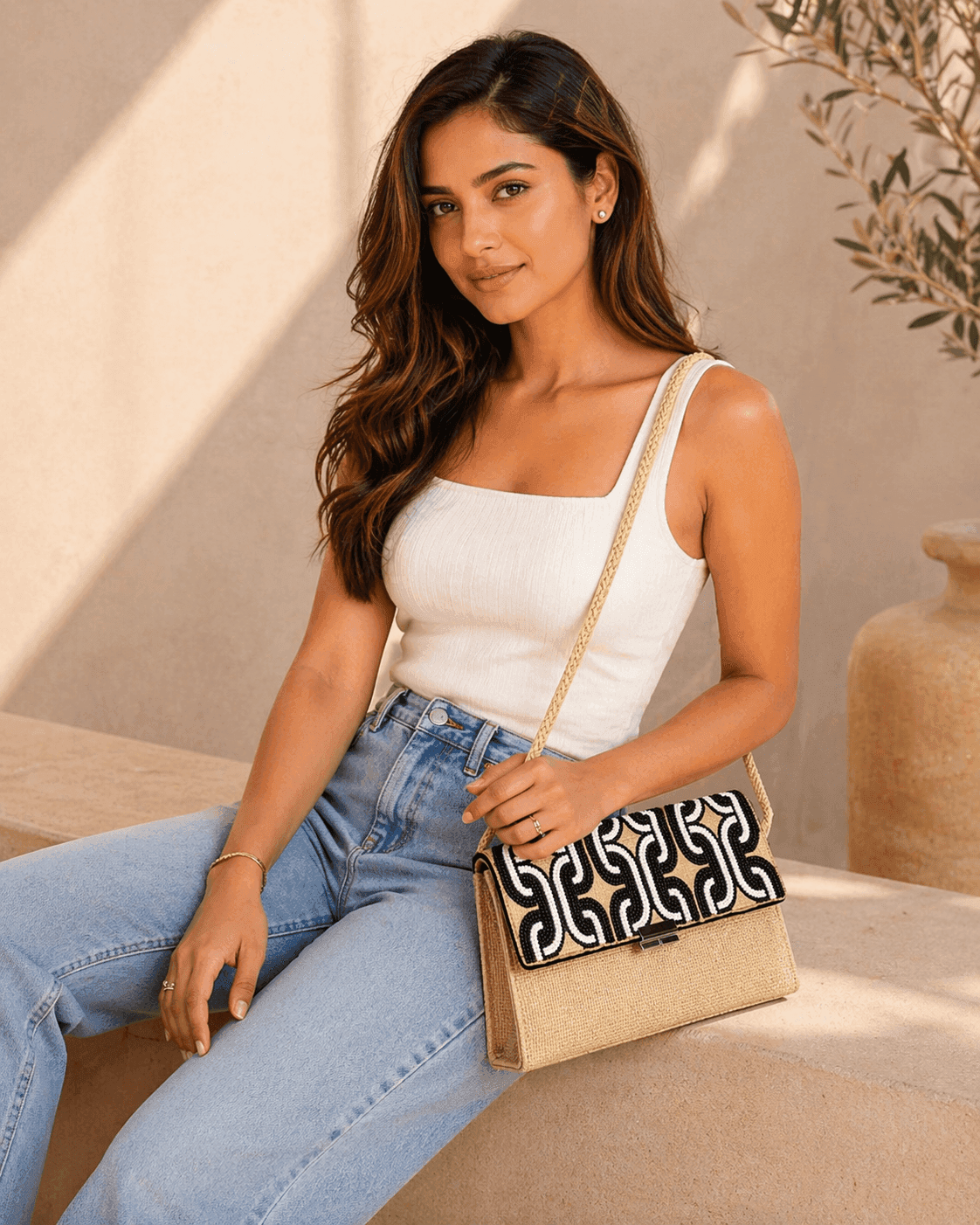 Noir Bead Luxe Sling