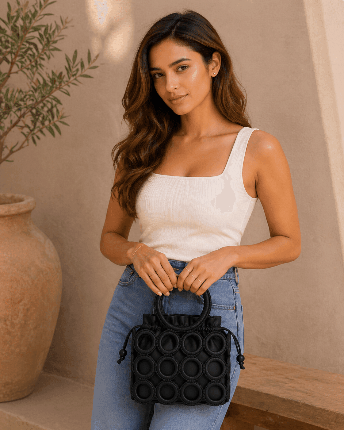 Black Halo Statement Bag