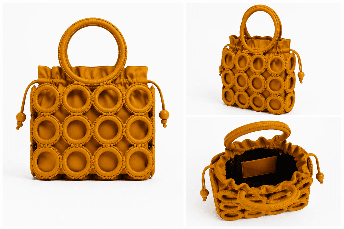 Mustard Halo Statement Bag