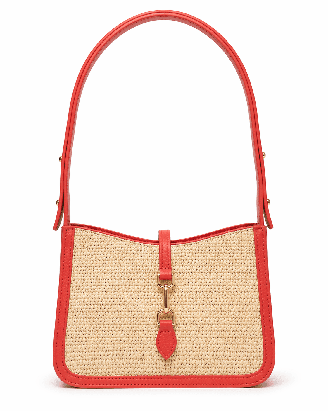 Midnight Raffia Shoulder Bag