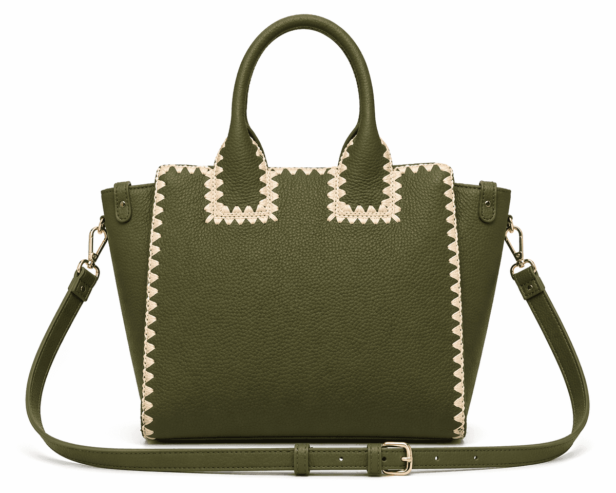 Burnt Terra Whipstitch Tote