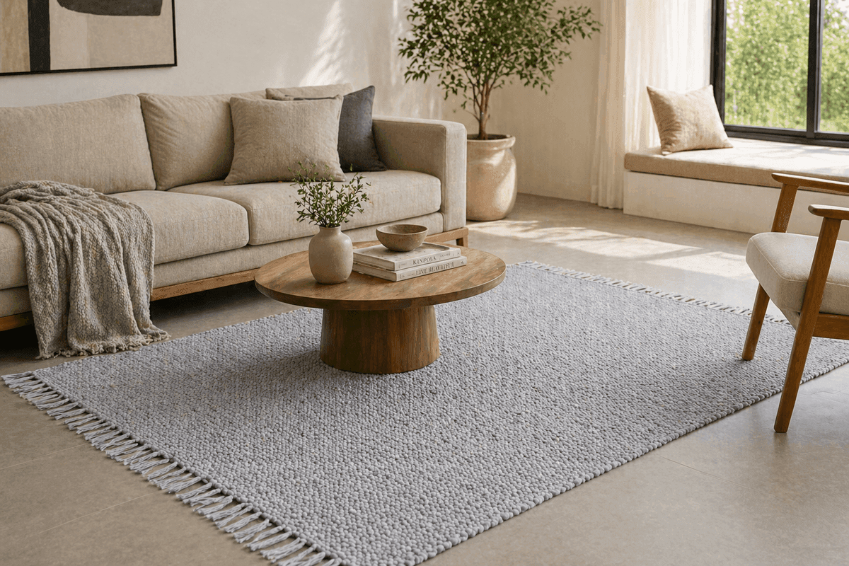 TerraSoft Chindi Rug - Dk Grey