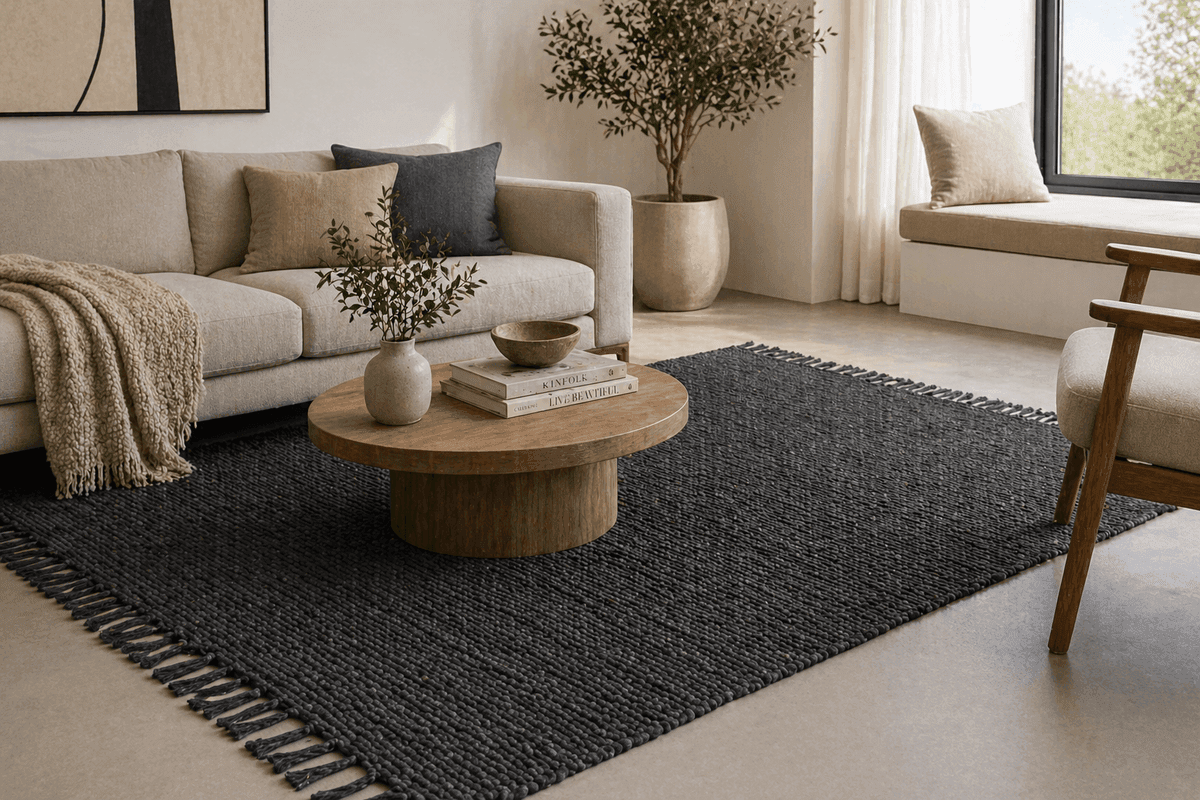 TerraSoft Chindi Rug - Lt Grey