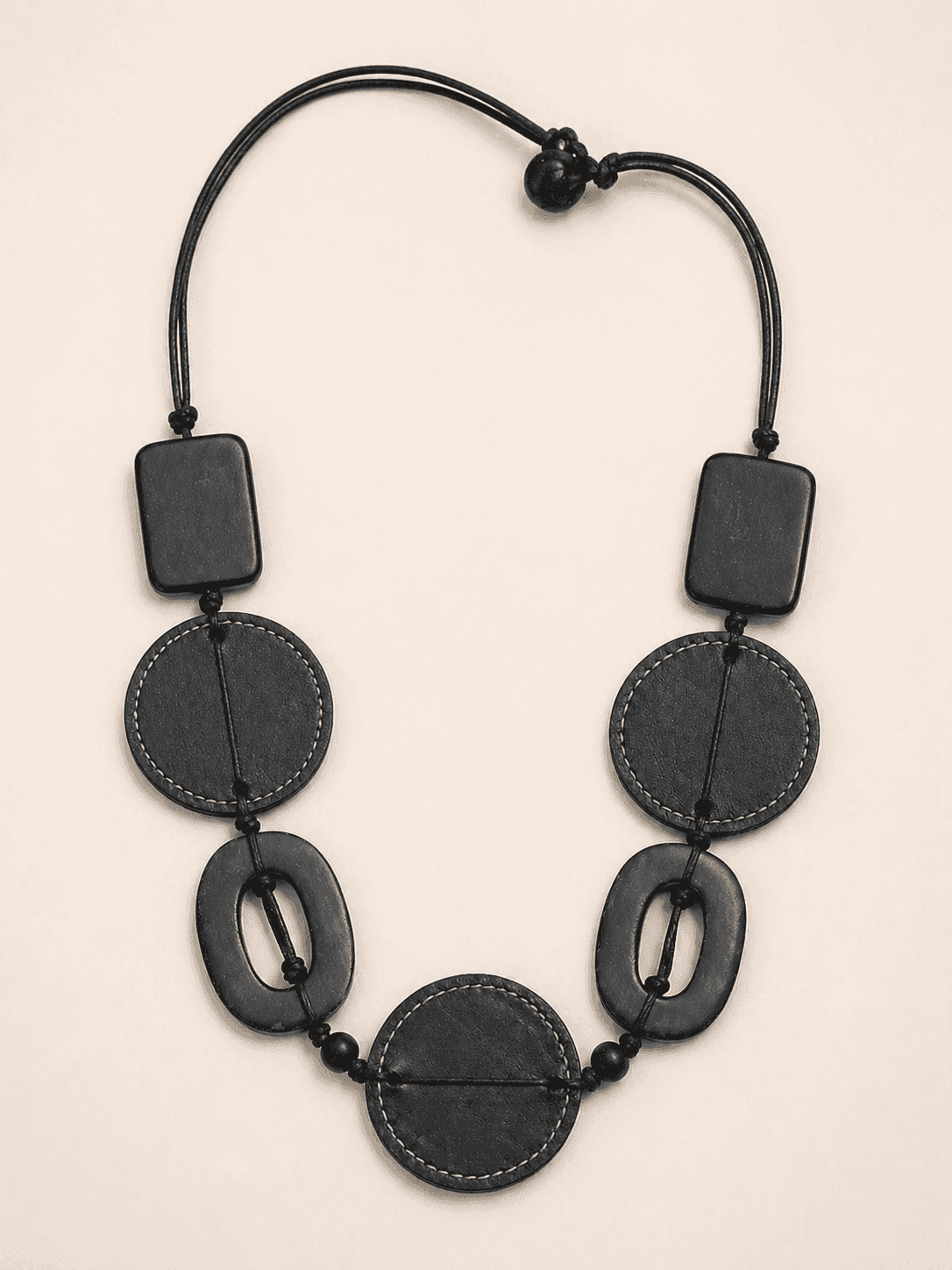 Midnight Geo Pendant Necklace