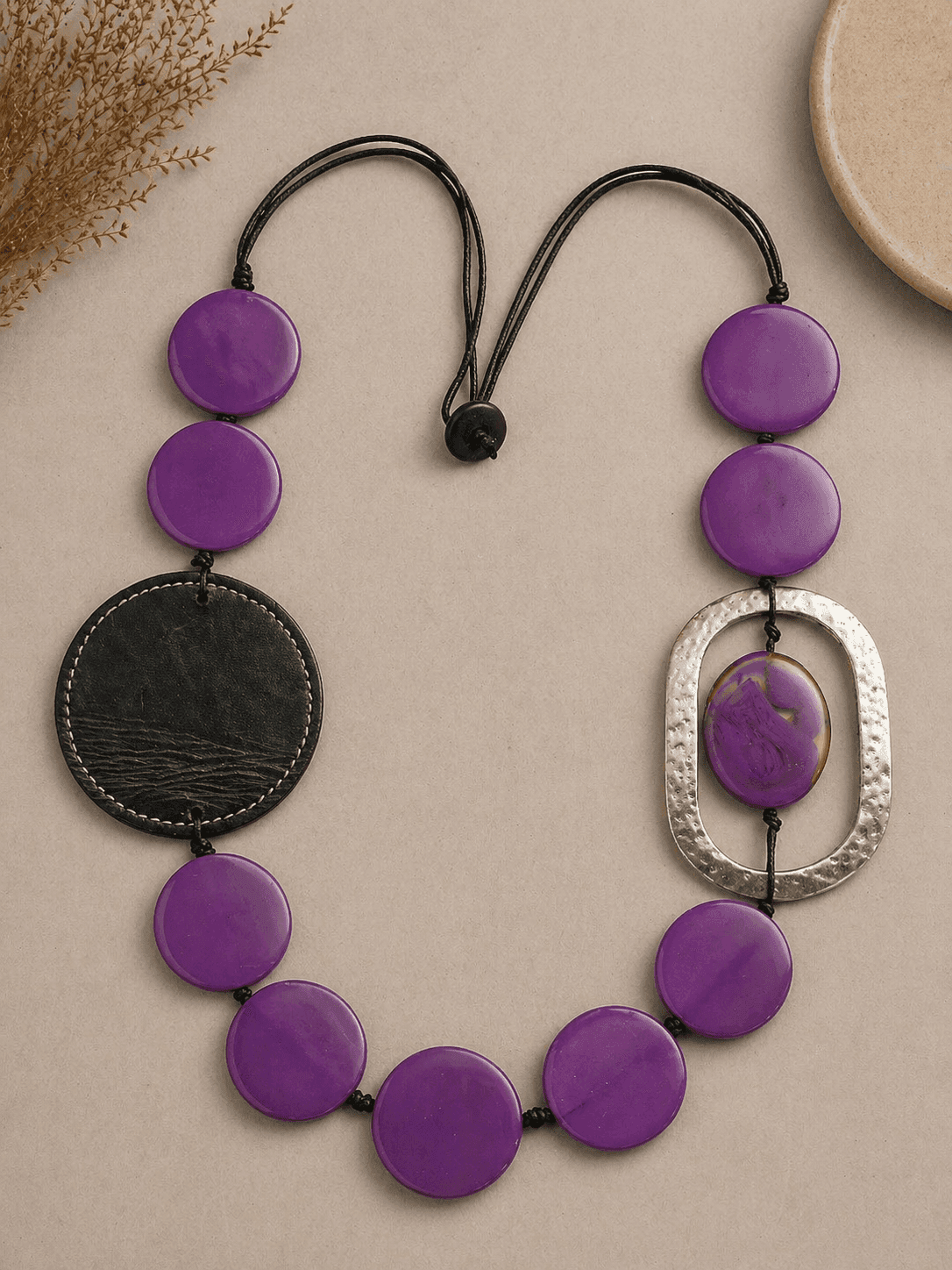 Violet Orbit Necklace