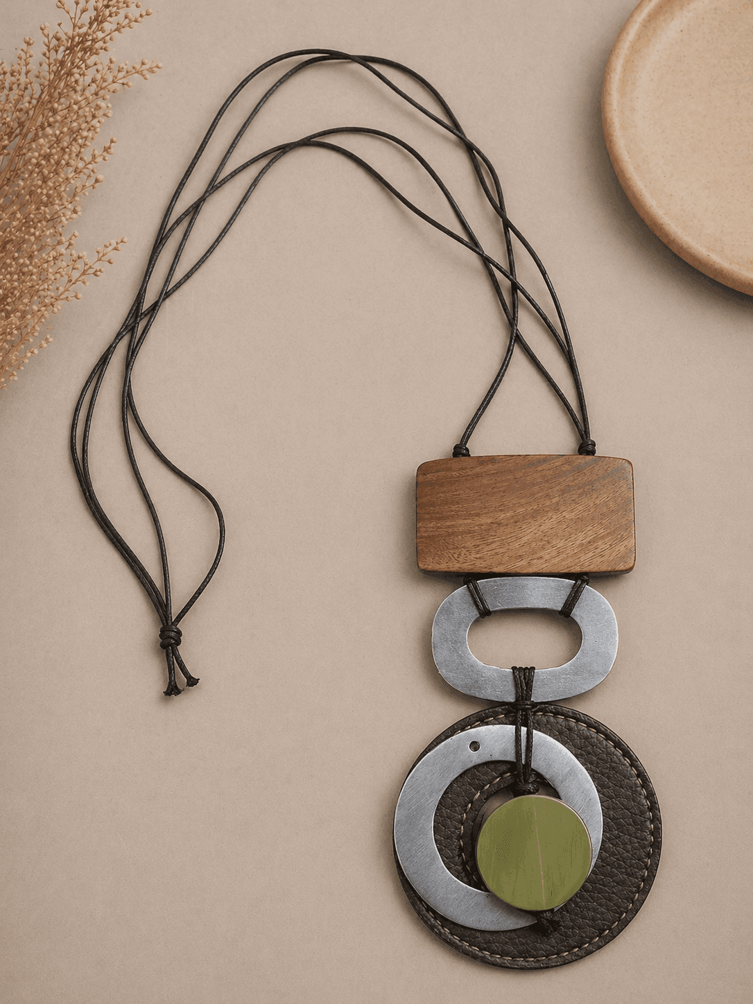 Earth Fusion Pendant Necklace